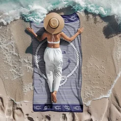 Printed Beach Towel, Lightweight Quick-Dry Sand-Free Beach Blanket, Ideal for Travel, Pool, and Outdoor Use