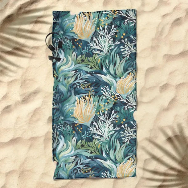 Printed Beach Towel, Lightweight Quick-Dry Sand-Free Beach Blanket, Ideal for Travel, Pool, and Outdoor Use