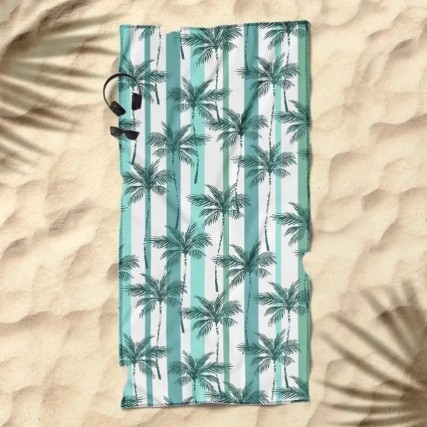 Printed Beach Towel, Lightweight Quick-Dry Sand-Free Beach Blanket, Ideal for Travel, Pool, and Outdoor Use