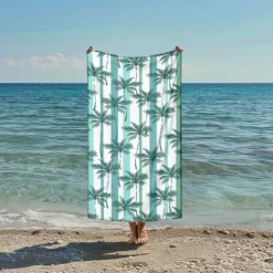 Printed Beach Towel, Lightweight Quick-Dry Sand-Free Beach Blanket, Ideal for Travel, Pool, and Outdoor Use