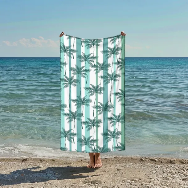Printed Beach Towel, Lightweight Quick-Dry Sand-Free Beach Blanket, Ideal for Travel, Pool, and Outdoor Use