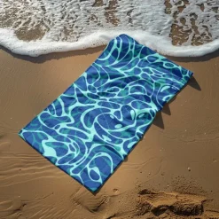 Printed Beach Towel, Lightweight Quick-Dry Sand-Free Beach Blanket, Ideal for Travel, Pool, and Outdoor Use