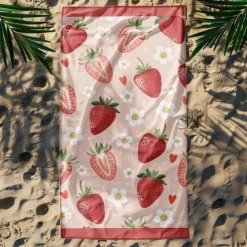Printed Beach Towel, Lightweight Quick-Dry Sand-Free Beach Blanket, Ideal for Travel, Pool, and Outdoor Use