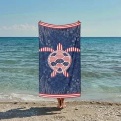 Printed Beach Towel, Lightweight Quick-Dry Sand-Free Beach Blanket, Ideal for Travel, Pool, and Outdoor Use