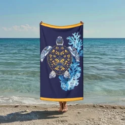 Printed Beach Towel, Lightweight Quick-Dry Sand-Free Beach Blanket, Ideal for Travel, Pool, and Outdoor Use
