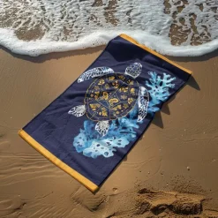 Printed Beach Towel, Lightweight Quick-Dry Sand-Free Beach Blanket, Ideal for Travel, Pool, and Outdoor Use