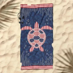 Printed Beach Towel, Lightweight Quick-Dry Sand-Free Beach Blanket, Ideal for Travel, Pool, and Outdoor Use