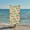 Printed Beach Towel, Lightweight Quick-Dry Sand-Free Beach Blanket, Ideal for Travel, Pool, and Outdoor Use