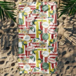 Printed Beach Towel, Lightweight Quick-Dry Sand-Free Beach Blanket, Ideal for Travel, Pool, and Outdoor Use