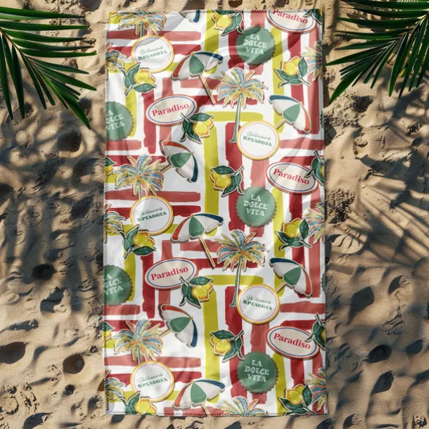 Printed Beach Towel, Lightweight Quick-Dry Sand-Free Beach Blanket, Ideal for Travel, Pool, and Outdoor Use
