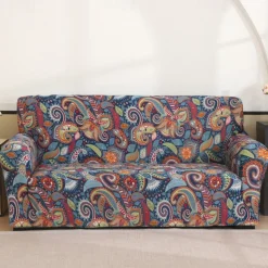 Printed Sofa Cover Elastic Sofa Slipcover L Shaped Couch Cover Furniture Protector For Bedroom Office Living Room Home Decor