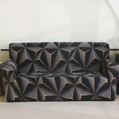 Printed Sofa Cover Elastic Sofa Slipcover L Shaped Couch Cover Furniture Protector For Bedroom Office Living Room Home Decor