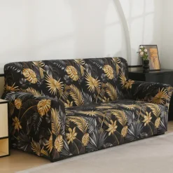 Printed Sofa Cover Elastic Sofa Slipcover L Shaped Couch Cover Furniture Protector For Bedroom Office Living Room Home Decor
