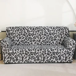 Printed Sofa Cover Elastic Sofa Slipcover L Shaped Couch Cover Furniture Protector For Bedroom Office Living Room Home Decor