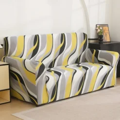 Printed Sofa Cover Elastic Sofa Slipcover L Shaped Couch Cover Furniture Protector For Bedroom Office Living Room Home Decor