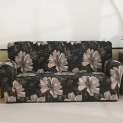 Printed Sofa Cover Elastic Sofa Slipcover L Shaped Couch Cover Furniture Protector For Bedroom Office Living Room Home Decor
