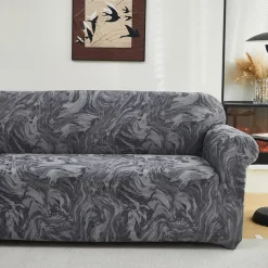 Printed Sofa Cover Elastic Sofa Slipcover L Shaped Couch Cover Furniture Protector For Bedroom Office Living Room Home Decor