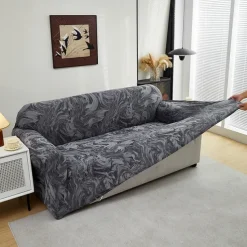 Printed Sofa Cover Elastic Sofa Slipcover L Shaped Couch Cover Furniture Protector For Bedroom Office Living Room Home Decor