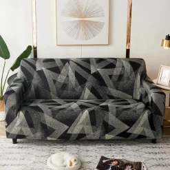 Printed Stretch Jersey Fabric Slipcover for Indoor Use