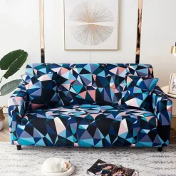 Printed Stretch Jersey Fabric Slipcover for Indoor Use