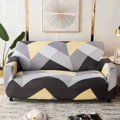 Printed Stretch Jersey Fabric Slipcover for Indoor Use