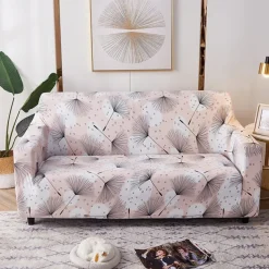 Printed Stretch Jersey Fabric Slipcover for Indoor Use