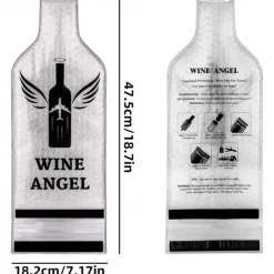 Protective Wine Bottle Cover Wine Travel Bag Wine Bottle Travel Protector Bags Impact-resistant Leak Proof Reusable for Airplane