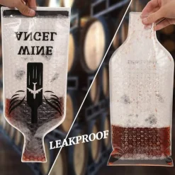 Protective Wine Bottle Cover Wine Travel Bag Wine Bottle Travel Protector Bags Impact-resistant Leak Proof Reusable for Airplane