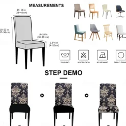 PU Leather fabric solid color chair cover waterproof Dining seat Chair Covers Hotel Banquet wedding Seat Covers Chair Protector