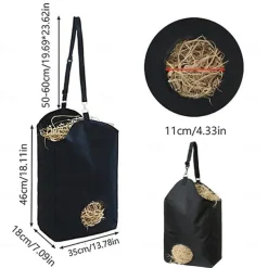 Pull Up Horse Antler Hay Feeder, Slow Feed Hay Bag, Horse Hay Bag, Horse Net Hay Bag 600 D Horse Goat Milk Cow Alpaca Sheep