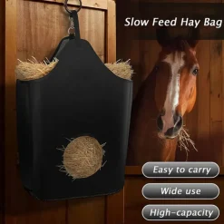 Pull Up Horse Antler Hay Feeder, Slow Feed Hay Bag, Horse Hay Bag, Horse Net Hay Bag 600 D Horse Goat Milk Cow Alpaca Sheep