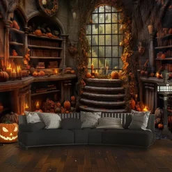 Pumpkin Hanging Tapestry Wall Art Inside House Large Tapestry Mural Decor Photograph Backdrop Blanket Curtain Home Bedroom Living Room Decoration