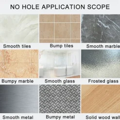 Punch Free Razor Holder Storage Hook Wall Men Shaving Shaver Shelf Bathroom Razor Rack Wall Bathroom Accessories