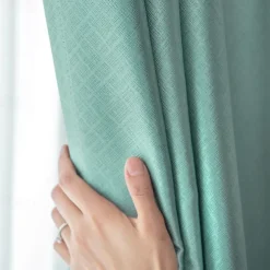 Punch Free Velcro Blackout Curtain for Living Room Bedroom Window Curtain Easy Install Drapes Blinds Kitchen Window(Width*height)