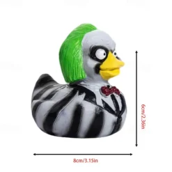 Punk Duck Goth Resin Duck, Halloween Ducks, Rock Duck, The 80's Punk Duck, Frightening Collectible Duck Figure, Dark Duck Bath Toys, Gifts, Collectibles, Decorations