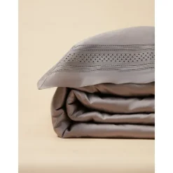 Pure 100% Pima Cotton Duvet Cover 4PCS Set Supima 140-TC Luxury Soft Silkly Sateen Bedding Set 1 Dovet Cover 1 Flat Sheet 2 Pillowcases