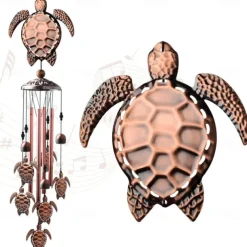 Pure Hand-Made Copper Wind Chimes,Animals Wind Chimes for Outside Clearance Copper Windchimes Outdoors Patio Decor House Warming Gifts Outdoor Wind Chimes Garden Decor for Outside Porch Yard Decoratio