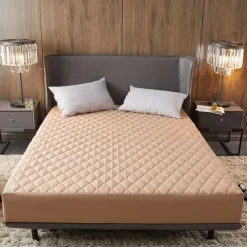 Queen Full King Protective Bed Cover Waterproof Mattress Protector Quilted Fitted Mattress Pad Bed Protector Mattress Cover Bed Cover Brushed Anti Allergy Breathable Moisture Proof