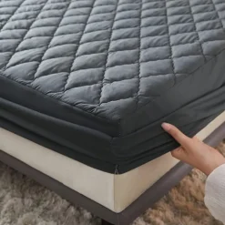 Queen Full King Protective Bed Cover Waterproof Mattress Protector Quilted Fitted Mattress Pad Bed Protector Mattress Cover Bed Cover Brushed Anti Allergy Breathable Moisture Proof