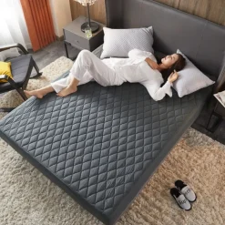 Queen Full King Protective Bed Cover Waterproof Mattress Protector Quilted Fitted Mattress Pad Bed Protector Mattress Cover Bed Cover Brushed Anti Allergy Breathable Moisture Proof