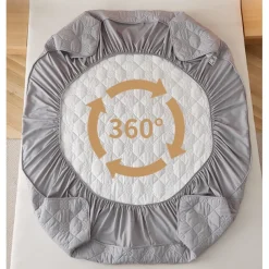 Queen Full King Protective Bed Cover Waterproof Mattress Protector Quilted Fitted Sheet Mattress Pad 360°All-Package Bed Protector Mattress Cover Anti-Slip Breathable Cool Skin-Friendly