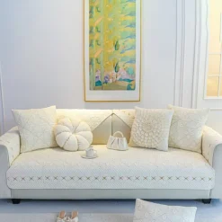 Quilted Sofa Slipcover Sofa Seat Cover Sectional Couch Covers,Furniture Protector Anti-Slip Couch Covers for Dogs Cats Kids(Sold by Piece/Not All Set)