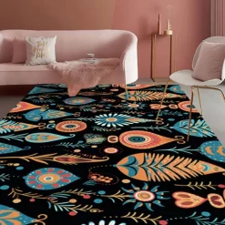 Quilting Art Dots Area Rug Kitchen Mat Non-Slip Oil Proof Floor Mat Livingroom Rug Indoor Outdoor Mat Bedroom Decor Bathroom Mat Entrance Rug Door Mat