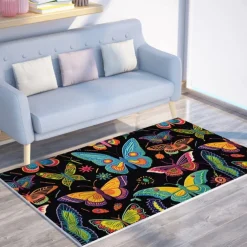 Quilting Art Dots Area Rug Kitchen Mat Non-Slip Oil Proof Floor Mat Livingroom Rug Indoor Outdoor Mat Bedroom Decor Bathroom Mat Entrance Rug Door Mat