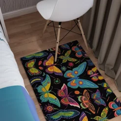 Quilting Art Dots Area Rug Kitchen Mat Non-Slip Oil Proof Floor Mat Livingroom Rug Indoor Outdoor Mat Bedroom Decor Bathroom Mat Entrance Rug Door Mat