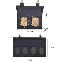 Rabbit Hay Feeder Bag,Hay Holder with Adjustable Shoulder Strap,Hay Bag Hanging Feeder for Rabbit Guinea Pig,Small Animals Hay Feeder Bag with Oxford Cloth Fabric
