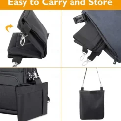 Rabbit Hay Feeder Bag,Hay Holder with Adjustable Shoulder Strap,Hay Bag Hanging Feeder for Rabbit Guinea Pig,Small Animals Hay Feeder Bag with Oxford Cloth Fabric