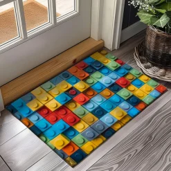 Rainbow Bricks Doormat Floor Mats Washable Rugs Kitchen Mat Non-Slip Oil Proof Rug Indoor Outdoor Mat Bedroom Decor Bathroom Mat Entrance Rug