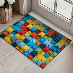 Rainbow Bricks Doormat Floor Mats Washable Rugs Kitchen Mat Non-Slip Oil Proof Rug Indoor Outdoor Mat Bedroom Decor Bathroom Mat Entrance Rug