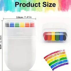 Rainbow Face Painting Pen Set - 6 Vibrant Colors for Creative DIY Fun, Perfect for Pride Celebrations, Birthday Parties, and Festive Cosmetics